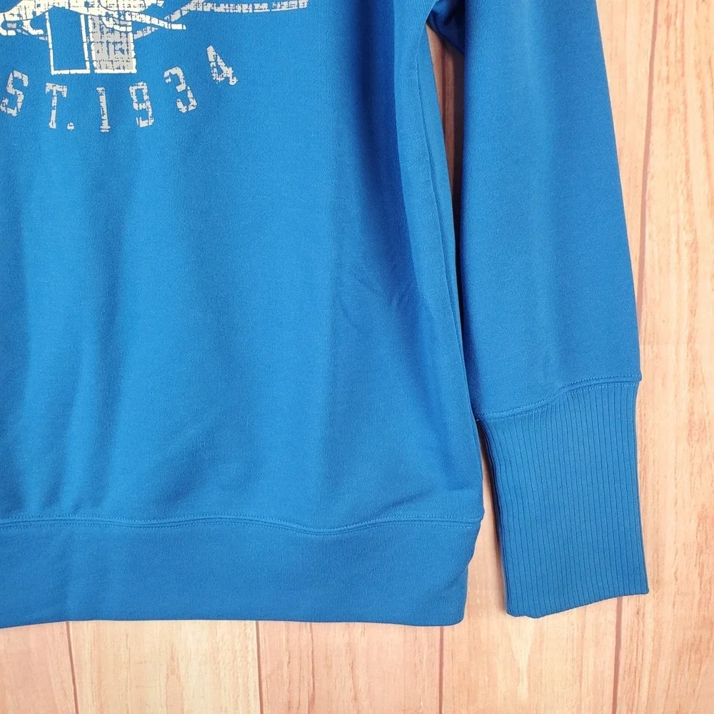 Nike Mens Sweatshirt Sz Small Blue Dri-Fit Detroit Lions Long Sleeve Pullover